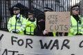 Students take part in a protest march against fees