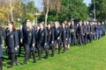 Anzac Day 2018, Tauranga NZ: Members of Tauranga Girls` and Boys` Colleges