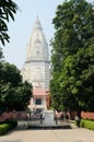 Students visiting temple at Banaras Hindu University,India Royalty Free Stock Photo