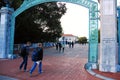Students walk through the University of California Berkeley campus