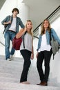 Students walking down stairs Royalty Free Stock Photo