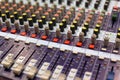 Studio audio mixer Royalty Free Stock Photo