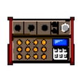 studio audio mixer game pixel art vector illustration Royalty Free Stock Photo