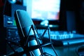 Studio of the audio recording. Royalty Free Stock Photo