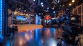 Studio Camera Set Up For Television Production Royalty Free Stock Photo