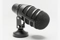 Studio desktop microphone, on a white background Royalty Free Stock Photo