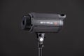 Studio flash is a pulsed light source on black background. Jinbei EF2 100 LED