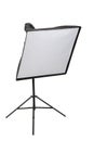 studio flash with softbox isolated on a white background Royalty Free Stock Photo