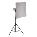 Studio flash on a stand over isolated white background Royalty Free Stock Photo