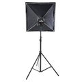 Studio flash on a stand over isolated white background Royalty Free Stock Photo