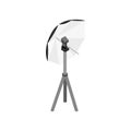 Studio flash with umbrella icon