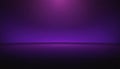 Studio Gradient Background with Deep Purple Walls and Floor and Subtle Lighting Royalty Free Stock Photo