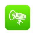 Studio lighting equipment icon green vector Royalty Free Stock Photo