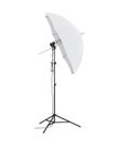 Studio Lighting with Umbrella Isolated Royalty Free Stock Photo