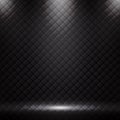 Studio luxury sofa background and texture with spotlight. Black