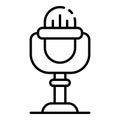 Studio microphone icon, outline style Royalty Free Stock Photo