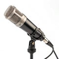 Studio Microphone isolated on white background Royalty Free Stock Photo