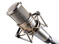 Studio Microphone Isolated on White Background Royalty Free Stock Photo