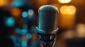 Studio Microphone Closeup Royalty Free Stock Photo