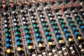 Studio mixer knobs - music equipment, sound controller -