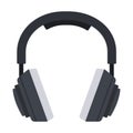 Studio Music Headphones vector icon flat isolated illustration