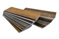 A studio photo of timber laminate flooring accessories. Repair, Royalty Free Stock Photo