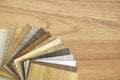 A studio photo of timber laminate flooring.laminate floor plank Royalty Free Stock Photo