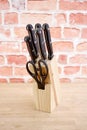 Wooden Block Knife Royalty Free Stock Photo