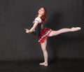 Studio portrait of a ballerina