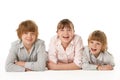 Studio Portrait Of Brothers And Sister Royalty Free Stock Photo