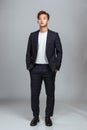 Studio portrait of a confident young East Asian business man Royalty Free Stock Photo