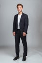 Studio portrait of a confident young East Asian business man Royalty Free Stock Photo