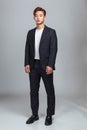 Studio portrait of a confident young East Asian business man Royalty Free Stock Photo