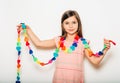 Studio portrait of cute little girl Royalty Free Stock Photo