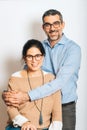 Studio portrait of happy couple Royalty Free Stock Photo