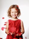 Studio portrait little girl Royalty Free Stock Photo