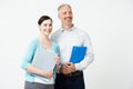 Studio Portrait Of Male And Female Pre School Teachers