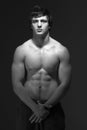 Studio Portrait Of Muscular Teenage Boy Royalty Free Stock Photo