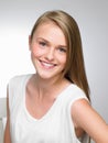 Studio Portrait Of Pretty Teenage Girl Royalty Free Stock Photo