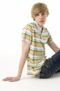 Studio Portrait Of Serious Teenage Boy Royalty Free Stock Photo