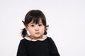 Studio portrait shot of 3-year-old Asian baby - isolated Royalty Free Stock Photo