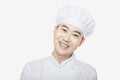 Studio Portrait of Smiling Chef, head and shoulders Royalty Free Stock Photo