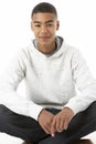 Studio Portrait Of Smiling Teenage Boy Royalty Free Stock Photo