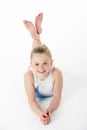 Studio Portrait Of Young Female Gymnast Royalty Free Stock Photo