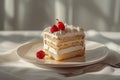 studio product shoot, macro photo minimalist cake. Royalty Free Stock Photo