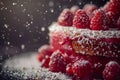 studio product shoot, macro photo minimalist cake. Royalty Free Stock Photo