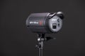 Studio flash is a pulsed light source on black background. Jinbei EF2 100 LED