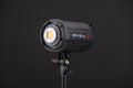 Studio flash is a pulsed light source on black background. Jinbei EF2 100 LED