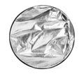 Studio reflector isolated on white. Professional photographer`s equipment Royalty Free Stock Photo
