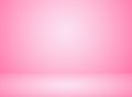 Studio room interior pink color background with lighting effect.